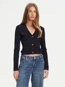 Swetry damskie - Guess Kardigan W5YR11 Z0130 Granatowy Regular Fit - miniaturka - grafika 1