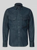 Koszule męskie - Koszula jeansowa o kroju regular fit z kieszeniami na piersi model 'Dakota' - miniaturka - grafika 1