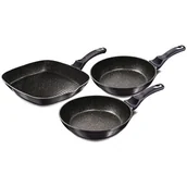 Zestawy garnków i patelni - Berlinger Haus Lumarko Zestaw 3 patelni granitowych bh-6904 carbon pro BH-6904 - miniaturka - grafika 1
