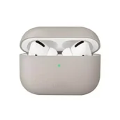 Akcesoria do słuchawek - Etui ochronne na słuchawki UNIQ etui Lino do Apple AirPods Pro Silicone beżowy/beige ivory - miniaturka - grafika 1