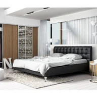Łóżka - New Design Łóżko MADISON LUX tapicerowane Rozmiar 140x200 Pojemnik Bez pojemnika Tkanina Grupa III - miniaturka - grafika 1