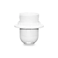 Akcesoria do oświetlenia - Oprawka E27 biała z kołnierzem tworzywo ELEKTRO - miniaturka - grafika 1