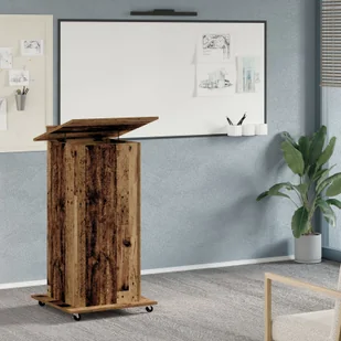 vidaXL Mówca Stare drewno Drewno z recyklingu Średni Stół roboczy - Stoły - miniaturka - grafika 1