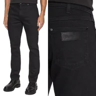 Spodnie męskie - Wrangler LARSTON SLIM TAPERED Atmosphere ZWĘŻANE CZARNY DżINS W33 L36 - miniaturka - grafika 1