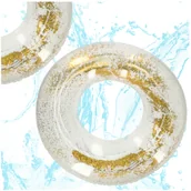 Materace dmuchane i koła do pływania - KOŁO DMUCHANE ponton do pływania brokat XXL 90 cm - miniaturka - grafika 1