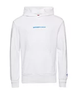Bluzy męskie - Superdry Męska bluza z kapturem, Optyczny, L - miniaturka - grafika 1