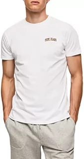 Koszulki męskie - Pepe Jeans Koszulka męska Ronson, biały, XS - grafika 1