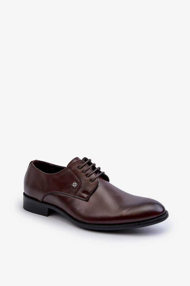 Męskie Eleganckie Półbuty Brązowe Jenavee-40