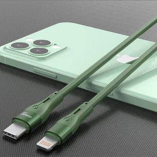 Dudao kabel USB Typ C - Lightning 65 W 1 m Power Delivery zielony (L6H green) - Kable USB - miniaturka - grafika 4