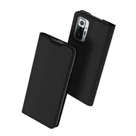 Etui i futerały do telefonów - Dux Ducis XIAOMI Etui zamykane Skin Pro Redmi Note 10 Pro Czarne - miniaturka - grafika 1