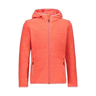 CMP Dziewczęca kurtka Giacca in Pile Arctic Fleece Con Cappuccio czerwony rot (Red Fluo Mel.) 98 - Kurtki i płaszcze dla chłopców - miniaturka - grafika 1