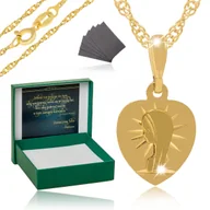 Biżuteria dla dzieci - Złoty Łańcuszek+Medalik Matka Boska 925 Prezent Na Komunię Dla Dziewczynki - miniaturka - grafika 1