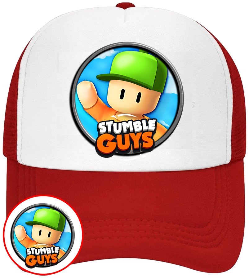CZAPKA Z DASZKIEM STUMBLE GUYS DLA DZIECI SIATKA