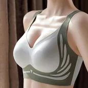 Biustonosze - Bezszwowy biustonosz modelujący - Zielony XXL - miniaturka - grafika 1