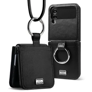 Ringke Etui Signature Folio do Samsung Galaxy Z Flip 4 Czarny - Etui i futerały do telefonów - miniaturka - grafika 1