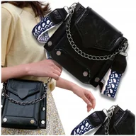 Torebki damskie - ﻿Torebka Damska Listonoszka skórzana mała retro - miniaturka - grafika 1