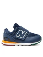 Buty dla dziewczynek - New Balance Sneakersy NW574KIG Niebieski - miniaturka - grafika 1