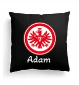 Poduszki dekoracyjne - Foto Poduszka Czarna Eintracht Frankfurt Bundeslig - miniaturka - grafika 1