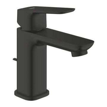 GROHE 1016942430 Cubeo Bateria umywalkowa, Rozmiar S, czarny mat, korek automatyczny