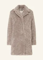 Płaszcze damskie - Lilienfels Płaszcz Z Pluszowego Materiału beige - miniaturka - grafika 1