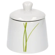 Cukiernice - Cukiernica z pokrywką Van Well Bali, Ø 90 mm, 280 ml, dekor liniowy, akcesoria do kawy, markowa porcelana - miniaturka - grafika 1