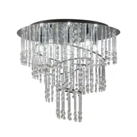 Lampy sufitowe - Zuma Line Plafon TERRE 19154L srebrna oprawa w stylu glamour 19154L - miniaturka - grafika 1