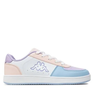 Sneakersy Kappa Logo Malone Kid 371K1IW White/Pink/Blue Lt​ A0B - Buty dla dziewczynek - miniaturka - grafika 1