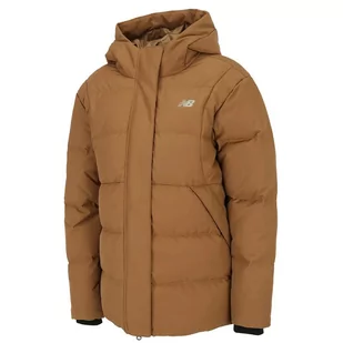 Kurtka New Balance WJ34315WOI - brązowa - Kurtki i kamizelki sportowe damskie - miniaturka - grafika 1