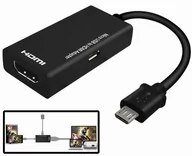 Adaptery i przejściówki - Przejściówka micro Usb 5-pin na Hdmi konwerter Mhl - miniaturka - grafika 1