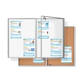 Gabloty - Gablota ogłoszeniowa dwudrzwiowa magnetyczna lub korkowa - miniaturka - grafika 1