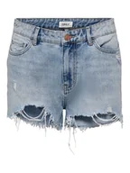 Spodenki damskie - shorts e bermuda donna only 15256232 pacy light blue denim - miniaturka - grafika 1