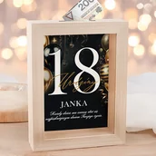Skarbonki - SKARBONKA Drewniana Prezent z okazji 18 Urodzin - miniaturka - grafika 1