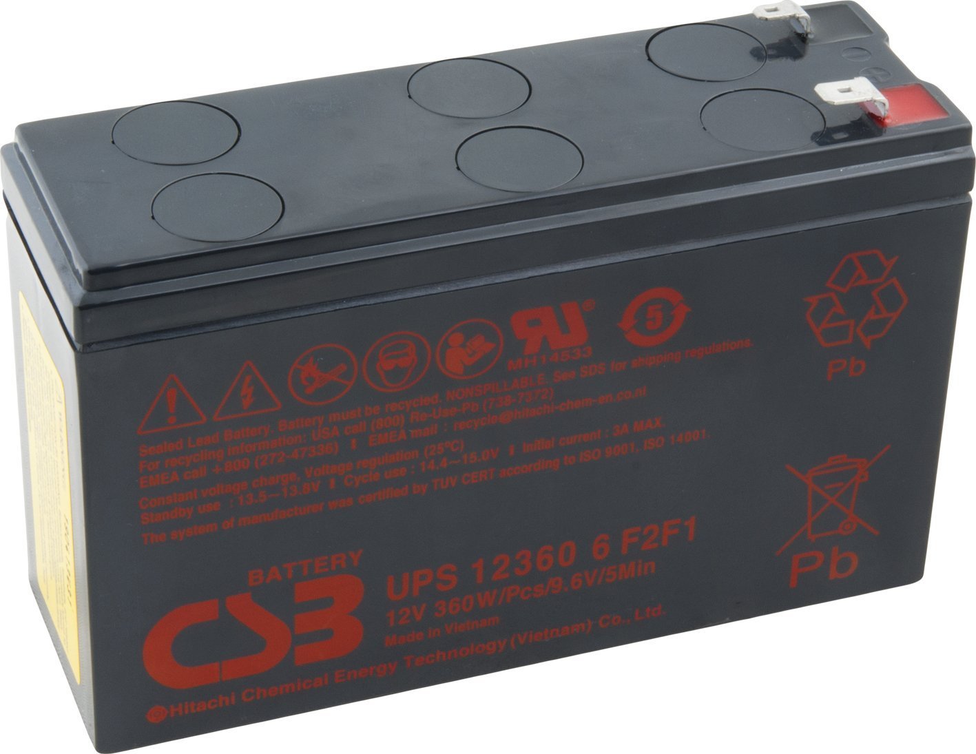 Bateria HP CSB baterie 12V 7Ah F1F2 HighRate UPS 123606