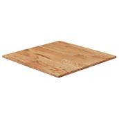Blaty meblowe i parapety okienne - Kwadratowy blat do stolika, jasnobrązowy, 50x50x1,5 cm, dębowy - miniaturka - grafika 1
