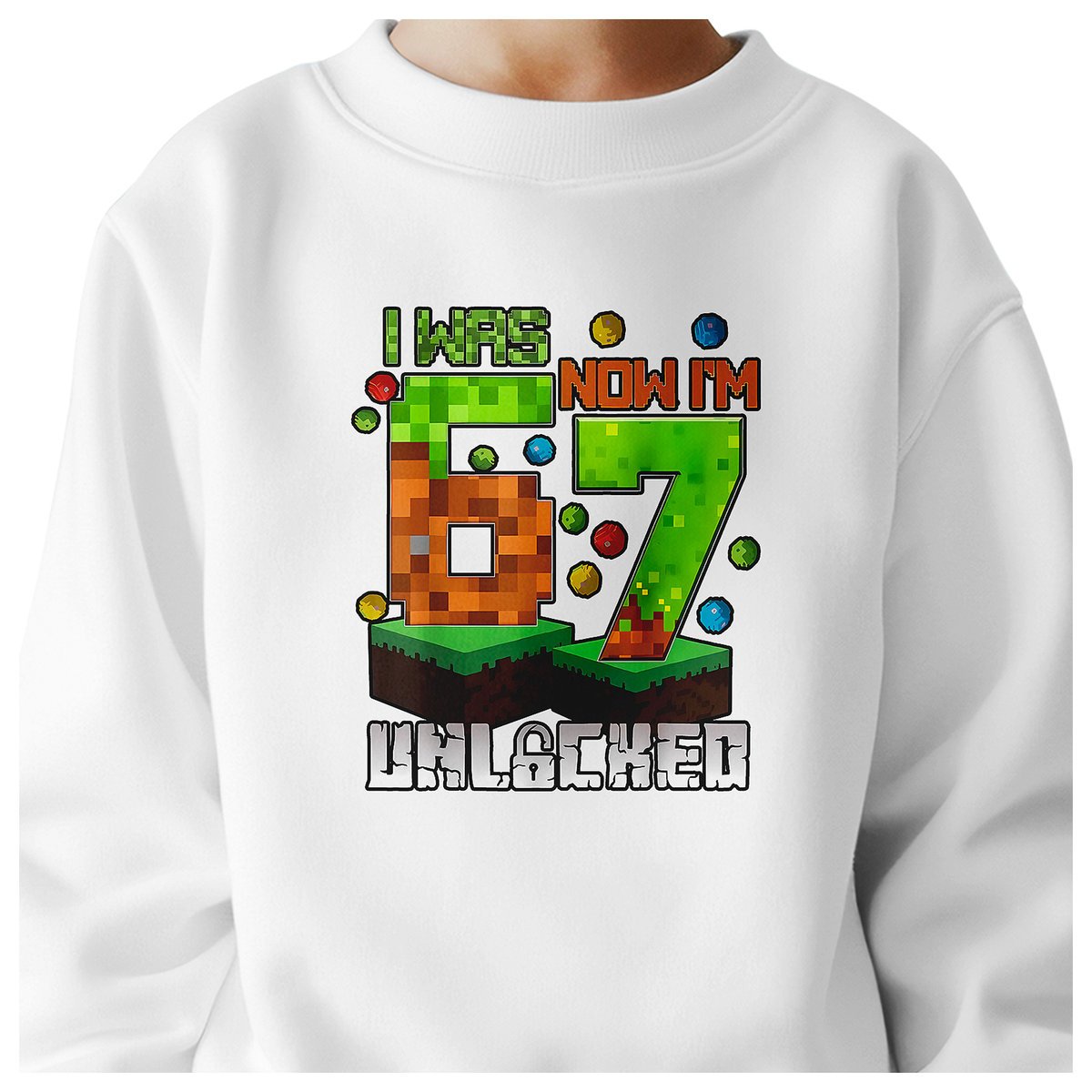 BLUZA DZIECIĘCA 67 SIX SEVEN VIRAL DLA CHŁOPCA DZIEWCZYNKI 104