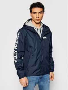 Kurtki męskie - Helly Hansen Kurtka przeciwdeszczowa Veste Ervik 64032 Granatowy Regular Fit - grafika 1