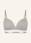 Biustonosze - Calvin Klein Biustonosz Push-Up Modern Cotton grau - miniaturka - grafika 1