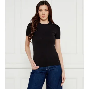 Calvin Klein T-shirt Slim Fit - Koszulki i topy damskie - miniaturka - grafika 1