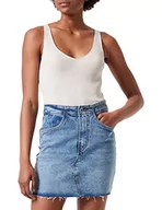 Spódnice - Vero Moda Damska spódnica VMBRENDA HR krótka DNM GA NOOS, jasnoniebieski denim/szczegóły: GU384, XS - miniaturka - grafika 1