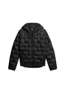 Superdry Short Quilted Puffer Coat Kurtka męska, Czarny, S - Kurtki męskie - miniaturka - grafika 1