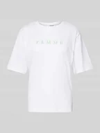 Koszulki i topy damskie - T-shirt z nadrukiem z logo model ‘VILJA’ - miniaturka - grafika 1