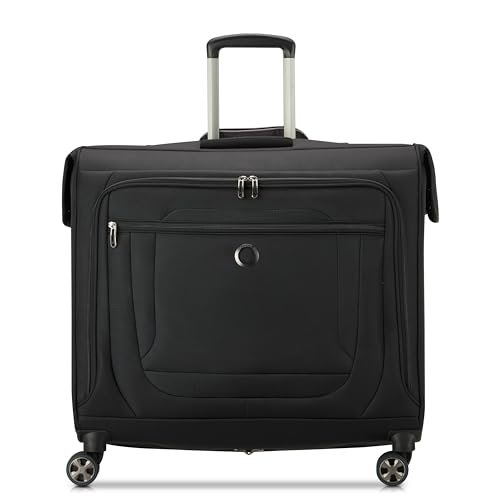DELSEY Paris Helium DLX Carryon torba na ubrania z kółkami obrotowymi, czarna, Carry on 50 cm