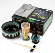 Herbata - ZESTAW PREZENTOWY DO MATCHY 7 CZĘŚCIOWY AKCESORIA TRZEPACZKA STYLOWA MISA - miniaturka - grafika 1