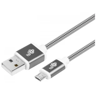 TB Kabel TB USB-Micro USB 1.5 m grafitowy sznurek (AKTBXKU2SBA150S) - Kable komputerowe i do monitorów - miniaturka - grafika 1