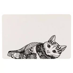 Trixie Podkładka pod miskę Zentangle Dł x szer. 44 × 28 cm - Pozostałe akcesoria dla kotów - miniaturka - grafika 1