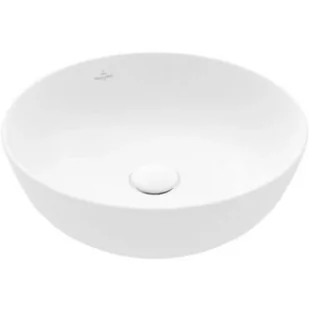 Villeroy & Boch Artis umywalka 43 cm nablatowa okrągła CeramicPlus Stone White 417943RW - Umywalki - miniaturka - grafika 1