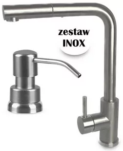 STELLMAN Zestaw MILO bateria kuchenna + dozownik INOX - Baterie kuchenne - miniaturka - grafika 2