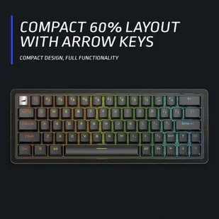 MOUNTAIN Everest 60 RGB US ANSI Linear Speed 45 Black - Klawiatury - miniaturka - grafika 1