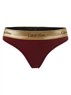Calvin Klein - Stringi damskie, czerwony - Majtki damskie - miniaturka - grafika 1