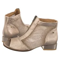 Botki damskie - Botki Złote Ażurowe 06413-25/00-1 (MA1177-a) Maciejka - miniaturka - grafika 1